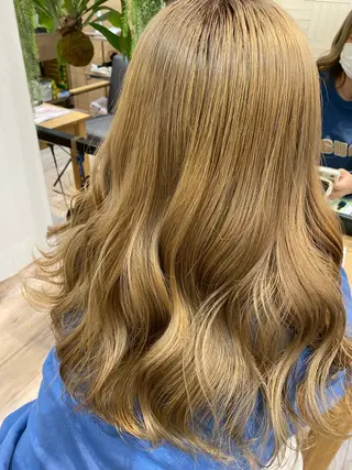 ロング カラー h Blanche 丸山 稚葉のヘアスタイル