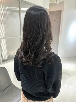 ミディアム パーマ 銀座No.1髪質改善 縮毛矯正/本木のヘアスタイル