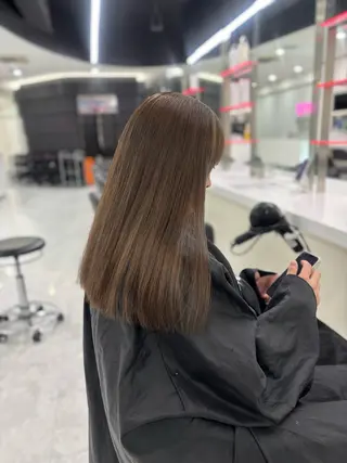 ロング まろっと艶感ブラウン ベージュ🤍まなかのヘアスタイル