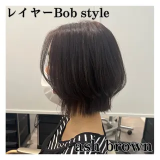 ミディアム 🌱ボブ／艶髪／ 縮毛矯正🌱茉奈のヘアスタイル