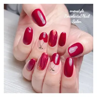 ミディアム ネイル 👑enen style👑のネイルデザイン