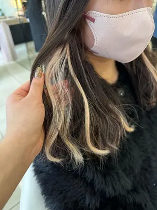 カラー ブリーチカラー/ベー ジュ/Hono🦖のヘアスタイル