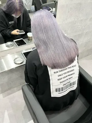 ロング カラー Via officialのヘアスタイル