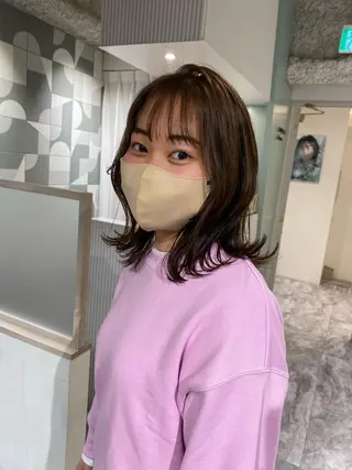 ミディアム Ra-Ffichi by siun所属・宮田海聖 ナチュラル/美髪のヘアスタイル