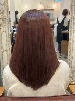 セミロング &-hair salon 髪質改善＆ツヤ髪＆美髪所属・＆-HAIR佐藤 ゆいモデル募集中のヘアスタイル
