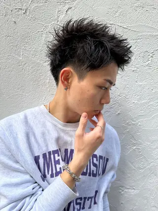 ショート メンズ LOuNICA/銀座 RYUNOSUKEのヘアスタイル