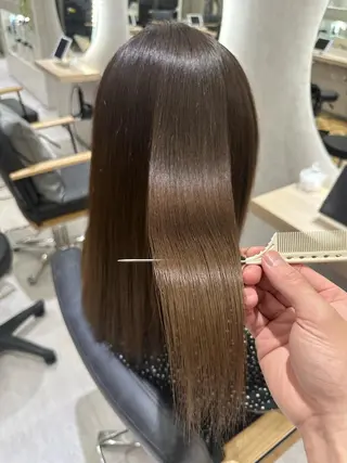 セミロング men'ssalon Zina天神所属・✨髪質改善/顔周りカ ット/縮毛矯正✨三隅のヘアスタイル