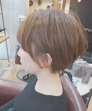ショート カラー パーマ ヘアアレンジ ペスカ豊崎店　沖縄所属・ショート指名No.1 店長　清水のヘアスタイル