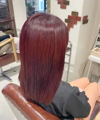 セミロング カラー celeste所属・KAI RIKAのヘアスタイル