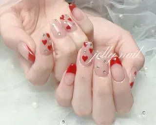 ネイル Jolly チップ長さだしのネイルデザイン