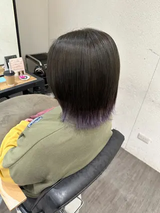 ミディアム カラー 艶髪レイヤー上田 紗也🇰🇷💗のヘアスタイル