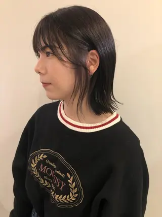 ミディアム カラー ボブレイヤー/ カラー診断/Amiのヘアスタイル