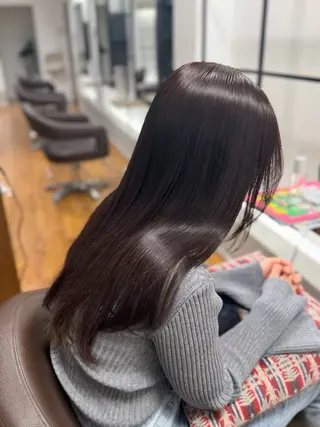 カラー ayano/ 艶カラー✨/韓国風のヘアスタイル