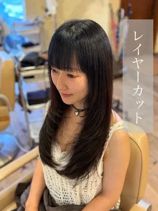 セミロング 柘植 雅大のヘアスタイル