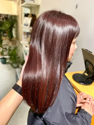 セミロング カラー 中西倖 トップスタイリストのヘアスタイル