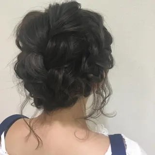 ショート ヘアアレンジ きむえり/髪質改善 /セット/カラーのヘアスタイル