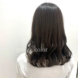 セミロング カラー ボブ/美髪矯正 /佐藤　奈巳のヘアスタイル