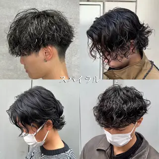 ショート パーマ メンズ 【メンズ特化】 サエキカズマのヘアスタイル