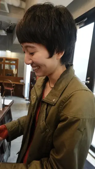 ショート 🍁ロングパーマ.ニ ュアンス🍁陸来のヘアスタイル