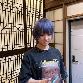 ショート カラー 🌱洒落てるパーマ 🌱ショート/緒方椋のヘアスタイル