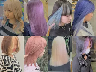 セミロング カラー 掛川 瑠唯のヘアスタイル