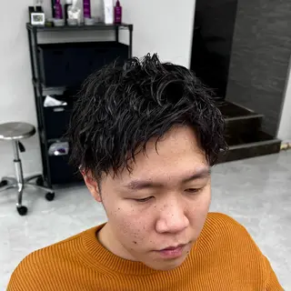 ショート メンズパーマ名人 TAKUMAのヘアスタイル
