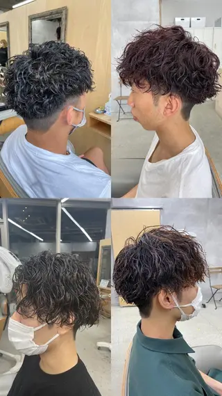 ショート パーマ メンズ emo.92co 🌱山本翔太のヘアスタイル