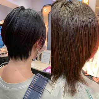 ショート カラー パーマ ヘアアレンジ メンズ キッズ ネイル rewards成城学園前店所属・hiro【沿線で叶う 似合わせhair】のヘアスタイル
