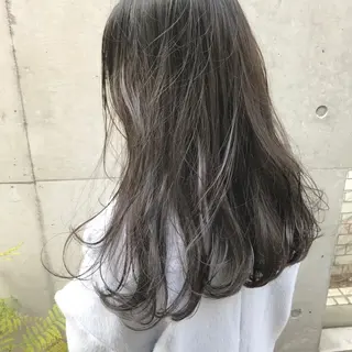 セミロング カラー ヘアアレンジ ブリーチなしで透明感 艶カラー【Ryo】のヘアスタイル