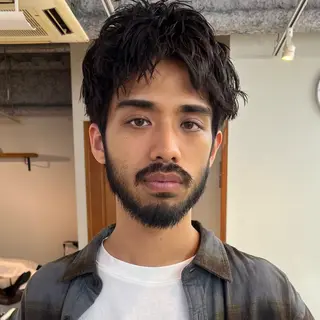 ショート 大人メンズヘア メンズパーマSHUNのヘアスタイル