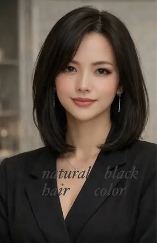 ミディアム カラー M.SLASH 辻 孝志のヘアスタイル