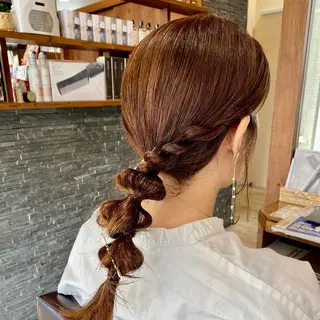 セミロング 加藤 実穂のヘアスタイル