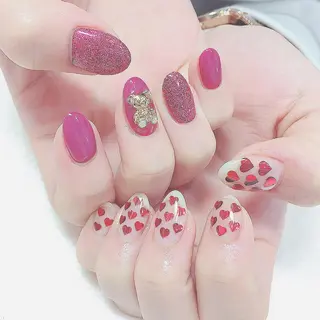 カラー パーマ ヘアアレンジ メンズ キッズ ネイル マツエク・マツパ feey ⁑erinaのネイルデザイン