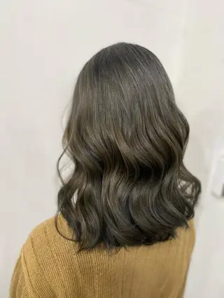 ミディアム カラー ヘアアレンジ DANY🦋名駅✂︎ 艶髪/透明感カラーのヘアスタイル