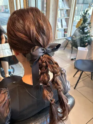 ヘアアレンジ フェニーチェ高崎所属・鶴谷 麻衣のヘアスタイル