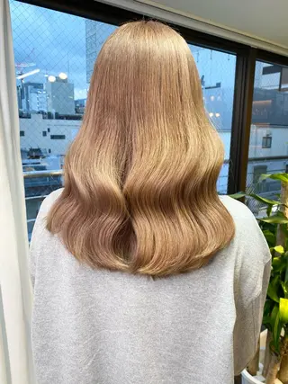 セミロング カラー ヘアアレンジ 韓国ヘア×髪質 改善🇰🇷シオリのヘアスタイル