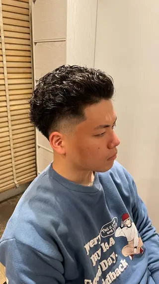 ショート メンズ 椿 大輔のヘアスタイル