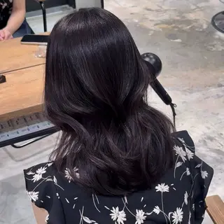 セミロング カラー パーマ ヘアアレンジ パク・ボミン小野リエ 韓国ハーフ🦊のその他イメージ