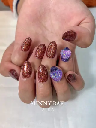 ショート ネイル SUNNY BAE.所属・Made By AIKAのネイルデザイン