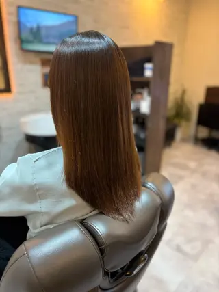 セミロング ツヤ髪専門美容師 桑原　和誠のヘアスタイル