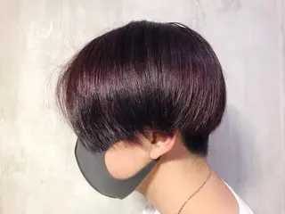 ショート カラー メンズ レイヤー/ウルフ/ ハッシュカット/そらのヘアスタイル