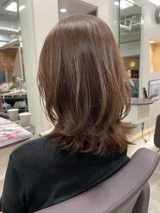 ミディアム 平 ちひろのヘアスタイル