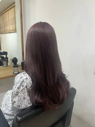 ロング カラー ✨🎨ブリーチなし 透明感カラー✨美友のヘアスタイル