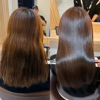 セミロング attrait南堀江所属・KAISEI髪質改善 /縮毛矯正のヘアスタイル