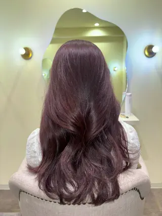 ロング カラー Sugar所属・猪妻 采蘭のヘアスタイル