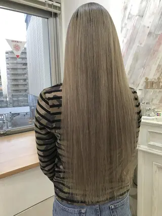 ロング カラー 🌿nudeカラー/ レイヤー/藤原🌿のヘアスタイル