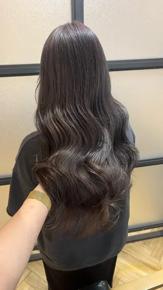 ロング カラー 艶カラー/韓国顔周り 🎀mamiのヘアスタイル