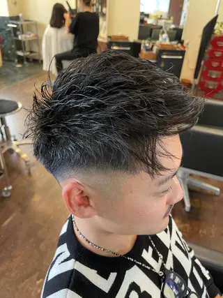 ショート メンズ peakshair所属・堀江/メンズパーマ 𝒀𝑼𝑻𝑶のヘアスタイル