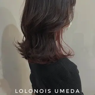 ミディアム カラー Lolonois梅田 /Okazaki:)のヘアスタイル
