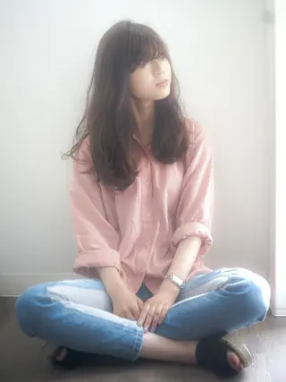 セミロング カラー 骨格診断🍒似合わせ ヘア🍒宮澤瑞穂のヘアスタイル